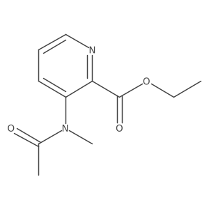 Ethyl 3-(N-Methylacetamido)pyridine-2-carboxylate Structure