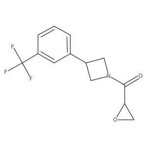 1-(Oxirane-2-carbonyl)-3-[3-(trifluoromethyl)phenyl]azetidine Structure