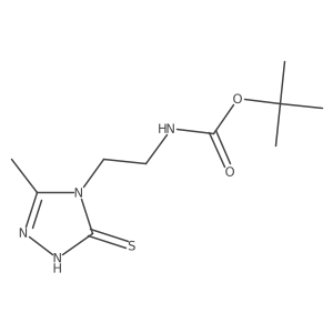 tert-butyl N-[2-(3-methyl-5-sulfanyl-4H-1,2,4-triazol-4-yl)ethyl]carbamate Structure