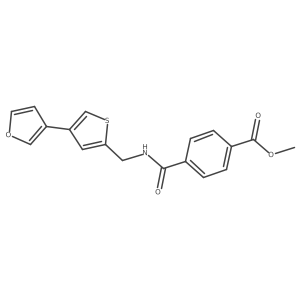 Methyl 4-({[4-(furan-3-yl)thiophen-2-yl]methyl}carbamoyl)benzoate Structure