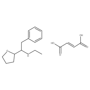 (Z)-But-2-enedioic acid;N-ethyl-1-(oxolan-2-yl)-2-phenylethanamine Structure