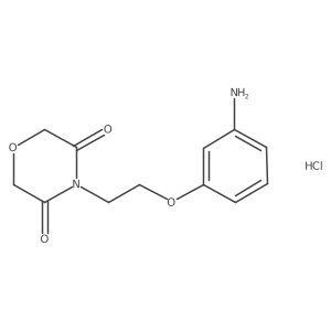 4-[2-(3-Aminophenoxy)ethyl]morpholine-3,5-dione hydrochloride Structure
