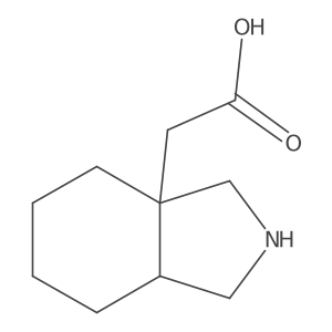 (3aS,7aS)-Octahydro-3aH-isoindole-3a-acetic acid结构式