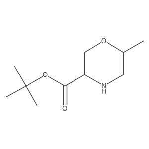 tert-butyl (3S,6R)-6-methylmorpholine-3-carboxylate结构式