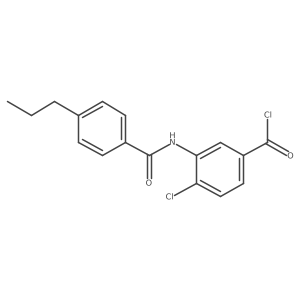 4-Chloro-3-(4-propylbenzamido)benzoyl chloride Structure