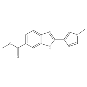 methyl 2-(1-methyl-1H-imidazol-4-yl)-1H-1,3-benzodiazole-6-carboxylate Structure