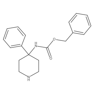 benzyl N-(4-phenylpiperidin-4-yl)carbamate结构式
