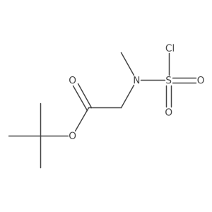 Tert-butyl 2-[(chlorosulfonyl)(methyl)amino]acetate结构式