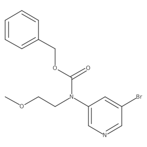 benzyl N-(5-bromopyridin-3-yl)-N-(2-methoxyethyl)carbamate Structure