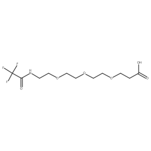 3-(2-{2-[2-(2,2,2-Trifluoroacetamido)ethoxy]ethoxy}ethoxy)propanoic acid Structure