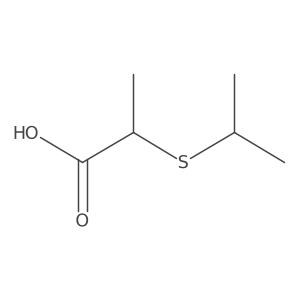 2-(Propan-2-ylsulfanyl)propanoic acid Structure