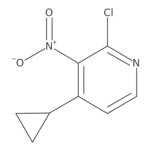 2-Chloro-4-cyclopropyl-3-nitropyridine Structure