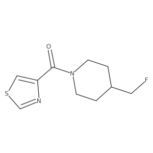 4-(Fluoromethyl)-1-(1,3-thiazole-4-carbonyl)piperidine结构式