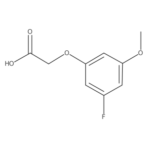 2-(3-Fluoro-5-methoxyphenoxy)aceticacid Structure
