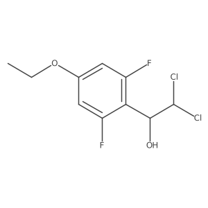 2,2-Dichloro-1-(4-ethoxy-2,6-difluorophenyl)ethanol结构式