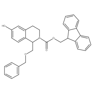 (9H-fluoren-9-yl)methyl 1-[(benzyloxy)methyl]-6-hydroxy-1,2,3,4-tetrahydroisoquinoline-2-carboxylate结构式