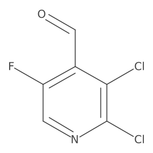 2,3-Dichloro-5-fluoroisonicotinaldehyde Structure