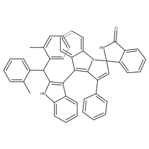 9'-(2-(Di-o-tolylmethyl)-1H-indol-3-yl)-1'-phenylspiro[isoindoline-1,3'-pyrrolo[1,2-a]indol]-3-one Structure