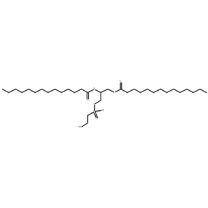 Tetradecanoic acid, 1-[[[(2-aminoethyl)hydroxyphosphinyl]oxy]methyl]-1,2-ethanediyl ester, (R)- Structure