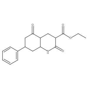 Ethyl 2,5-dioxo-7-phenyl-1,3,4,4a,6,7,8,8a-octahydroquinoline-3-carboxylate Structure