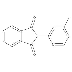 2-(4-Methylpyridin-2-yl)-1H-indene-1,3(2H)-dione Structure