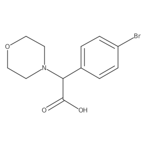2-(4-Bromophenyl)-2-morpholinoacetic acid Structure