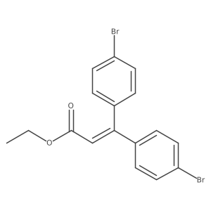 3,3-Bis-(4-bromophenyl)-acrylic acid ethyl ester Structure