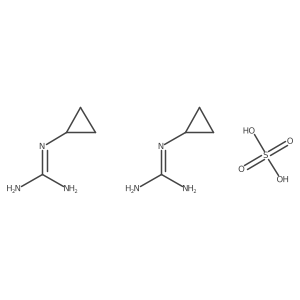 Bis(2-cyclopropylguanidine); sulfuric acid Structure