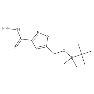 5-({[Tert-butyl(dimethyl)silyl]oxy}methyl)isoxazole-3-carbohydrazide结构式