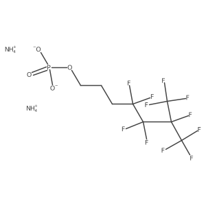 Diammonium 4,4,5,5,6,7,7,7-octafluoro-6-(trifluoromethyl)-1-heptanol phosphate Structure
