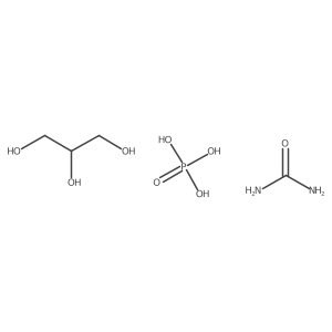 Glycerol, urea, phosphoric acid condensate Structure