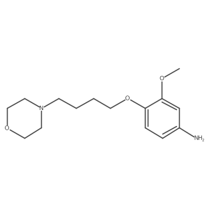 3-Methoxy-4-(4-morpholin-4-yl-butoxy)-phenylamine Structure