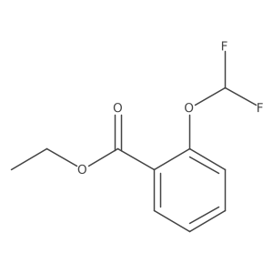 Ethyl 2-(difluoromethoxy)benzoate结构式