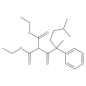 Diethyl 2-(2,5-dimethyl-2-phenylhexanoyl)malonate结构式