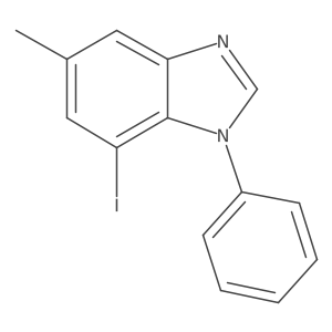 7-Iodo-5-methyl-1-phenylbenzimidazole Structure