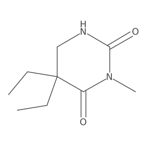 5,5-Diethyldihydro-3-methyl-2,4(1H,3H)-pyrimidinedione结构式