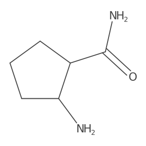 (1S,2R)-2-aminocyclopentane-1-carboxamide结构式