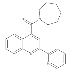 1-Azepanyl[2-(2-pyridyl)-4-quinolyl]methanone结构式
