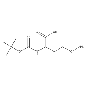(2S)-4-(Aminooxy)-2-{[(tert-butoxy)carbonyl]amino}butanoic acid结构式