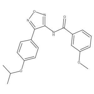 3-methoxy-N-{4-[4-(propan-2-yloxy)phenyl]-1,2,5-oxadiazol-3-yl}benzamide结构式