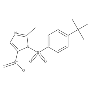 1-(4-tert-butylbenzenesulfonyl)-2-methyl-5-nitro-1H-imidazole结构式