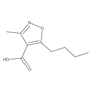 5-Butyl-3-methyl-4-isoxazolecarboxylic acid结构式