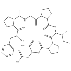L-Phenylalanyl-L-prolylglycyl-L-prolyl-L-isoleucyl-L-prolyl-L-asparagine Structure