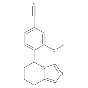 3-Methoxy-4-(5,6,7,8-tetrahydroimidazo[1,5-a]pyridin-5-yl)benzonitrile结构式