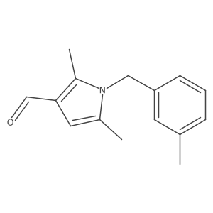 2,5-Dimethyl-1-(3-methylbenzyl)-1H-pyrrole-3-carbaldehyde Structure