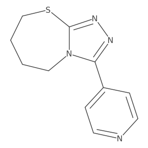 3-(4-Pyridinyl)-5,6,7,8-tetrahydro[1,2,4]triazolo[3,4-b][1,3]thiazepine Structure