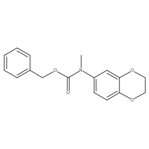(2,3-Dihydro-benzo[1,4]dioxin-6-yl)-methyl-carbamic acid benzyl ester结构式