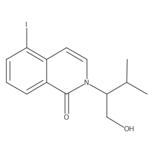 2-(1-hydroxy-3-methylbutan-2-yl)-5-iodoisoquinolin-1(2H)-one Structure