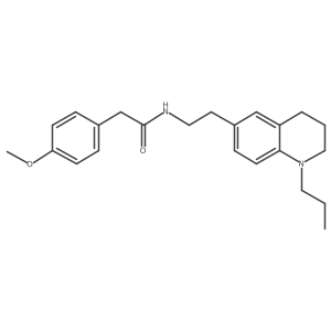 2-(4-methoxyphenyl)-N-[2-(1-propyl-1,2,3,4-tetrahydroquinolin-6-yl)ethyl]acetamide结构式