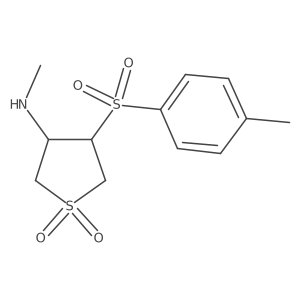(3S,4R)-3-(methylamino)-4-[(4-methylphenyl)sulfonyl]thiolane-1,1-dione Structure